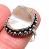 Biwa Pearl Gemstone 925 Sterling Silver Jewelry Ring Size 8.5