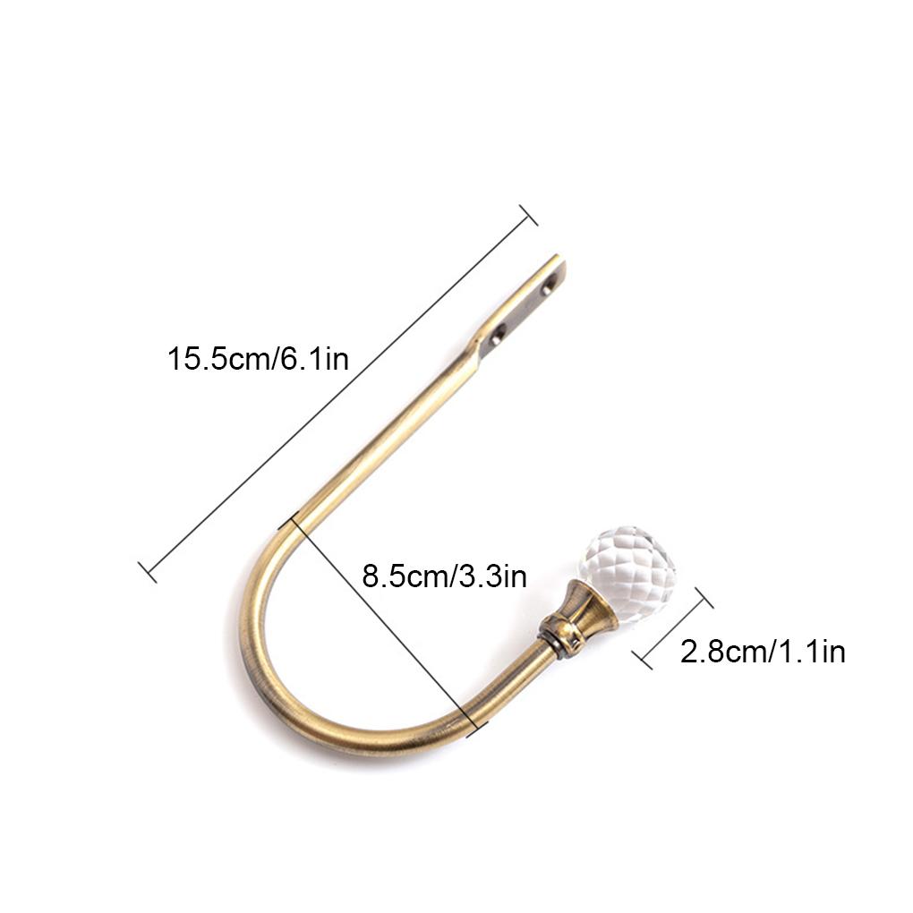 Curtain Tie Back Hook Fixed Tool Organization Hooks Loop Fixing Holder Wall Mount Curtains Hanger Kit Holding Component