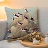Cushion Cover  Linen  SkinFriendly Soft Decorative Case for Sofa Home Decor Kwaii Puffin Rock PPreschool Pillow cover