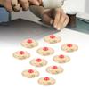 10PCS 30MM Screw Back Button Red Turquoise 8MM Screws Metal Concho Gold Flower Metal Turquoise Button Purse Craft