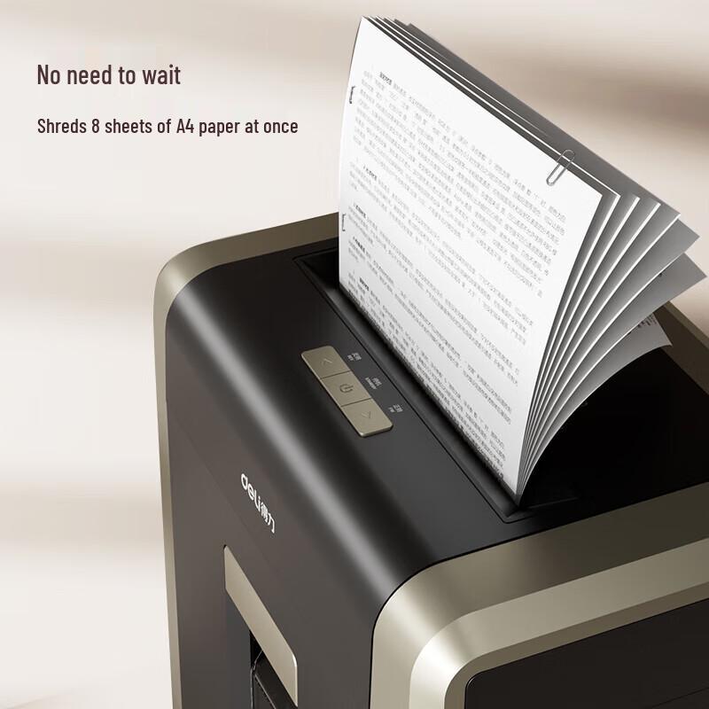 Deli DL-GA702 Commercial Micro-Cut Paper Shredder CN plug (adapter included)