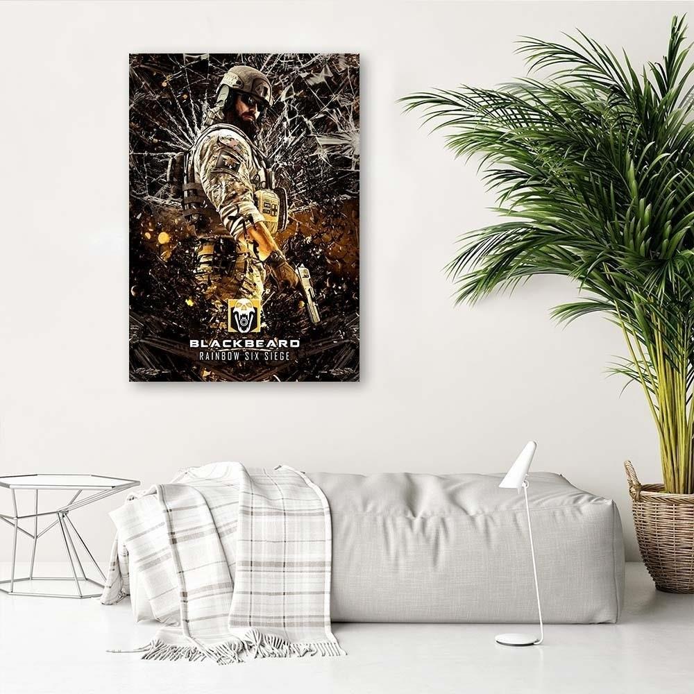 Печать на холсте Желтый персонаж игры Rainbow Six Siege