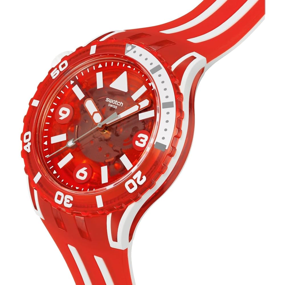 Swatch LION'S MANE SSCU09R100 Мужские красные наручные часы