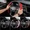 2Pcs Universal Car Steering Wheel Cover Winter Suede Anti-skid Plush Steering Wheel Booster Cover Protection Kit Car Accessories