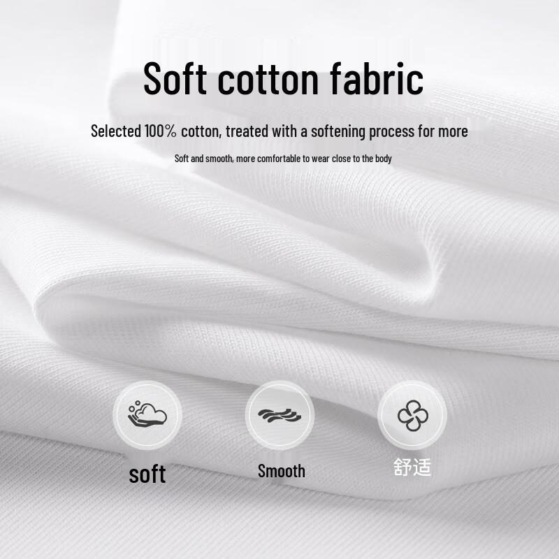 Seven Wolves Men's Pure Cotton Wolf Print Round Neck T-Shirt