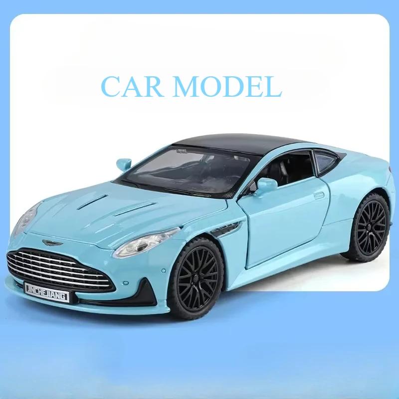 1:32 Martin DB12 GT Supercar Alloy Diecast Metal Model Car Sound And Light Hobby Collectibles Ornaments Birthday Gift Boys