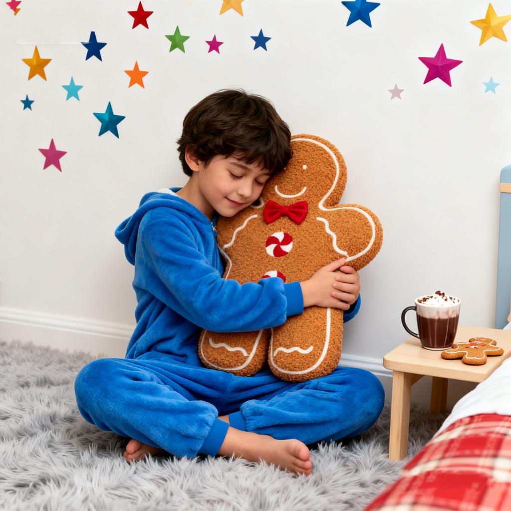 Рождественская подушка из пряничного теста