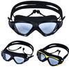 Large Frame Professional Adult Swimming Goggles Earplug Waterproof Anti-fog HD Swimming Glasses for Men Women Pool Eyewear