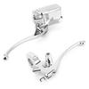 Hydraulic Brake Clutch Master Cylinder Lever Assembly Silver Universal for 1in Handlebar