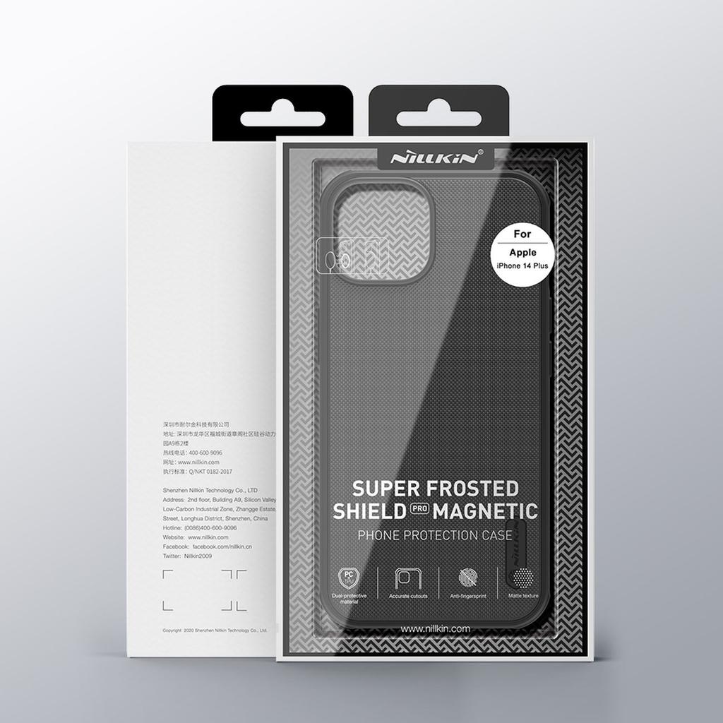 Чехол Nillkin Frosted Shield Pro Magnetic для iPhone 14 Plus с MagSafe - синий