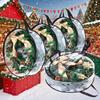 30/24inch Clear Christmas Wreath Storage Bag With Handle And Dual Zipper Garland Storage Container