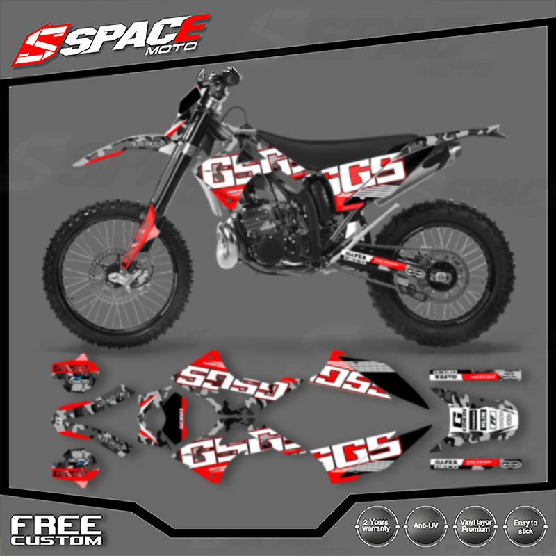 SPACE Custom Motorcycle Graphics Background Decal for GASGAS 2010 2011 EC MC Decals Stickers Kits 01