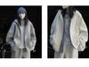 Louvre Ранняя осень Корейский стиль с капюшоном Air Layer кардиган свитер - Свободная повседневная куртка на молнии для женщин