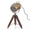 Home Décor Antique Spot Light Table Tripod Antique Collectible Search Light