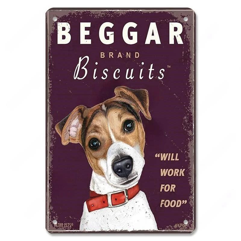 Винтажный милый постер с изображением домашних собак, металлические жестяные знаки, такса, бульдог, металлическая табличка для сада, кофейни, кухни, домашнего декора на стену