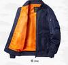 Men's Spring MA-1 Bomber Jacket: Solid Color Motorcycle Outerwear, Plus Size Baseball Collar Flight Suit