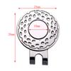 New Golf Hat Cap Clip Clipper Marks 25mm Round Coin-charactor Silver Ball Position Mark with Magnet Golf Training Aids Unisex