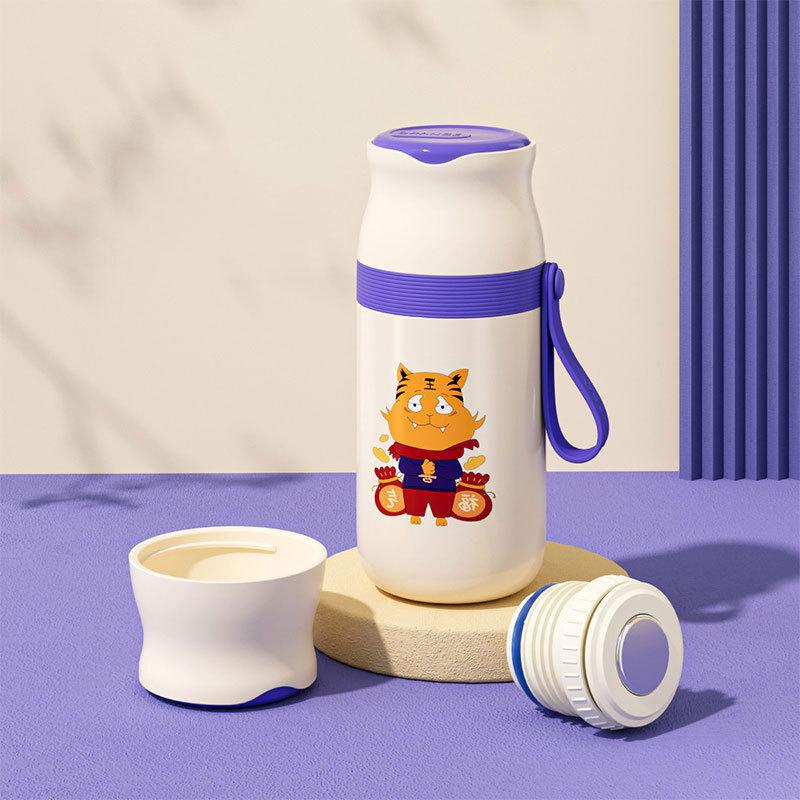 Creative 316 Stainless Steel 350/480ml Double Wall Vacuum Thermos Flask with Rope