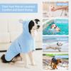 Халат для питомца, Полотенце для собак и кошек, Супервпитывающий, Милое банное полотенце для собаки, Пальто с капюшоном, Регулируемый воротник и ремень на животе, от XS до XL