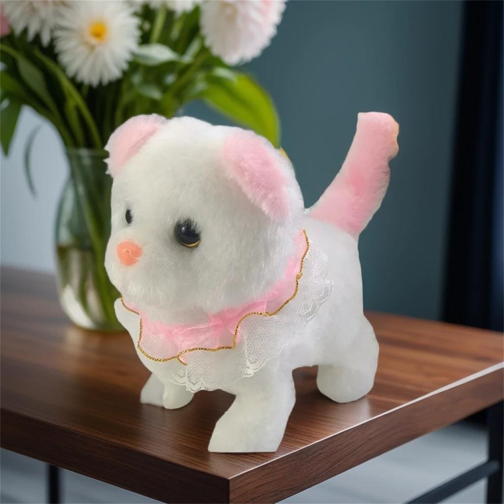 Электрическая плюшевая игрушка, которая ходит, лает и движется, имитация машины, плюшевая игрушка