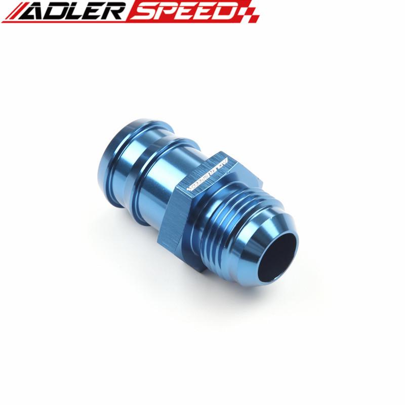 ADLERSPEED 2 шт. -12AN AN12 Наружная резьба на 1" Штуцер для шланга Прямой фитинг-адаптер Черный