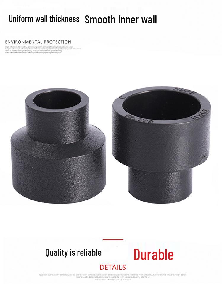ПЭ Переходная прямая муфта для водопроводных труб: Большой к Маленькому (25, 32, 40, 50, 63 мм) Арматура (1 дюйм, 4/6 дюйма).