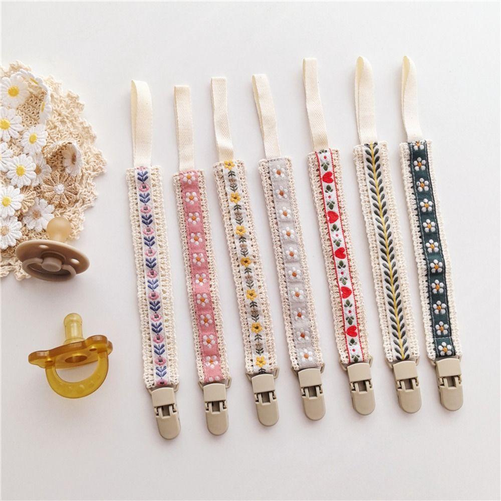 Wooden Clip Soother Holder Ethnic Style Nipple Holder Clips Cute Baby Cloth Pacifier Chain  Baby