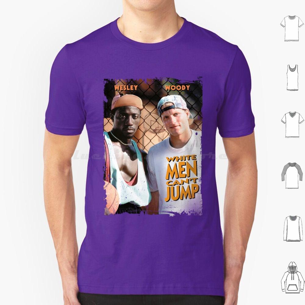 White Men Cant Jump T Shirt Cotton Men Women DIY Print White Men Cant Jump Vintage Basketball Movies 90s Movies 90s Nostalgia