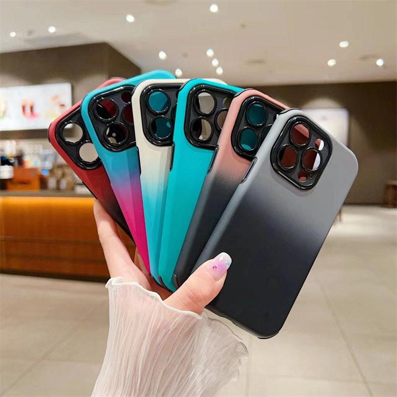 Роскошный чехол Gradient Skin Touch для iPhone 14, 13, 12, 11 Pro Max, чехлы «все включено» для защиты от падения