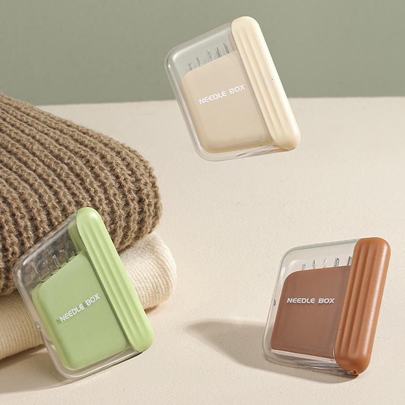 Магнитный ящик для швейных игл с 10 иглами, иглы разных размеров, портативные магнитные ящики для хранения, аксессуары для вышивки дома