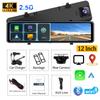 12Inch 4K Dash Cam for Cars WIFI Wireless CarPlay Android Auto Car DVR Dual Lens Video Recorder Rear View Mirror Car Accessory