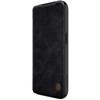 Кожаный чехол-книжка Nillkin Qin Pro с крышкой для камеры для iPhone 15 Pro Max - Черный
