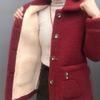 Autumn and Winter Thickened Lamb Wool Women Coat Patchwork Fur Casual Vintage Clothes Plus Size 4xl