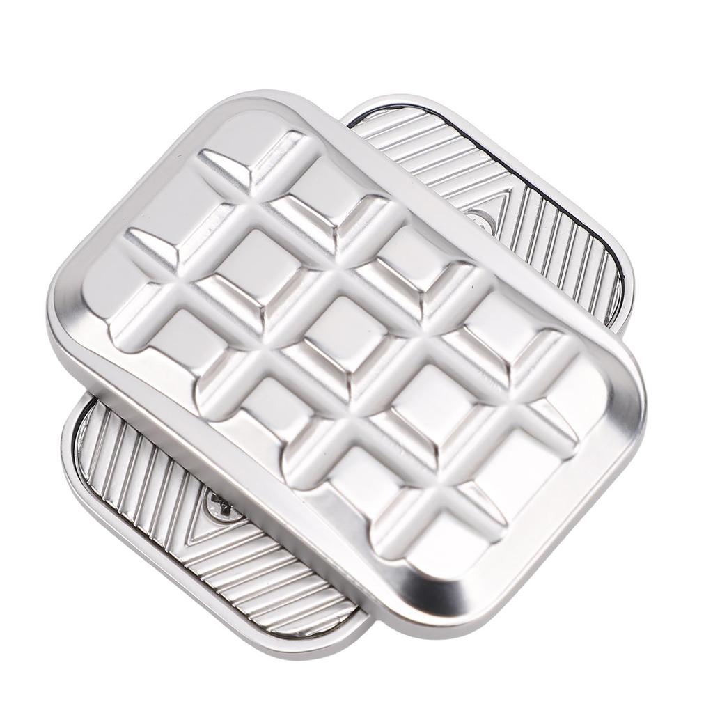 Metal Push Card Slider Toy Alloy Decompression Stress Relief Push Slider Chocolate Engraved Pattern