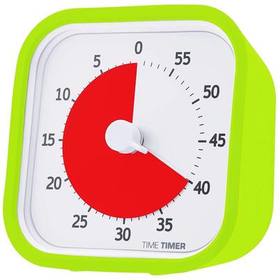 ТАЙМЕР TIME TIMER MOD 9см 60-минутный таймер Mod (с крышкой) Лаймово-зеленый Таймер для изучения тайм-менеджмента TTM9-GR-W Оригинальный продукт