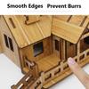 3D Wooden Puzzle Jigsaw Architecture Diy House Villa Kids Boys Girls Educational