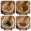 Ceramic Garlic Mortar Garlic Crusher Garlic Garlic Masher Household Grinding Mortar Stone Mortar Garlic Mortar Manual Garlic Jar