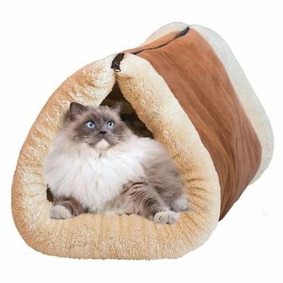 Зимний коврик для кошек 2 в 1, утолщенный хлопок, кошачья пещера, товары для животных, моющееся гнездо для кошек и маленьких собак