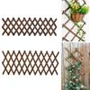 1PC Anti-corrosion Flower Shelf Creative Hanging Wall Fence For Support Climbing Wooden Fence Garden Fence H35/50