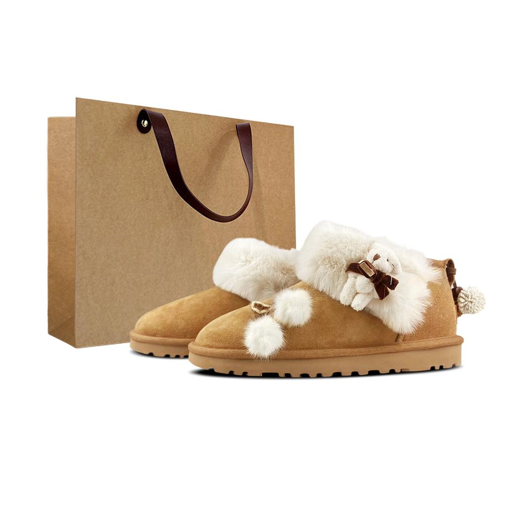 UGG Короткие женские снежные ботинки из овчины 1116109-CHE(Team1771-SBOX)