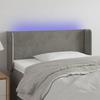 VidaXL LED Headboard Bedroom Furniture Single Bed Accessory Headboard Bed Frame Interior Light Grey 3122992
