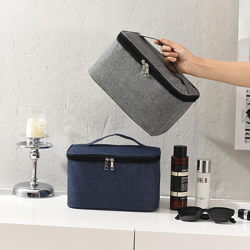 Мужская косметичка для деловых поездок, вместительная косметичка из ткани Оксфорд, сумка для хранения, портативная сумка