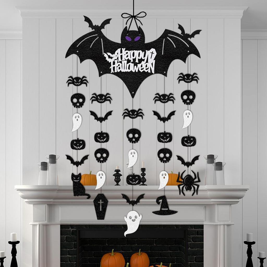 Happy Halloween Party Decoration Supplies Flat Door Hanging Festival Halloween Decoration Arrangement Door Front Hanging Ornaments