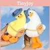 Cute Yellow Duck Plush Pendant Keychain Adorable Animal Doll For Backpack Charm