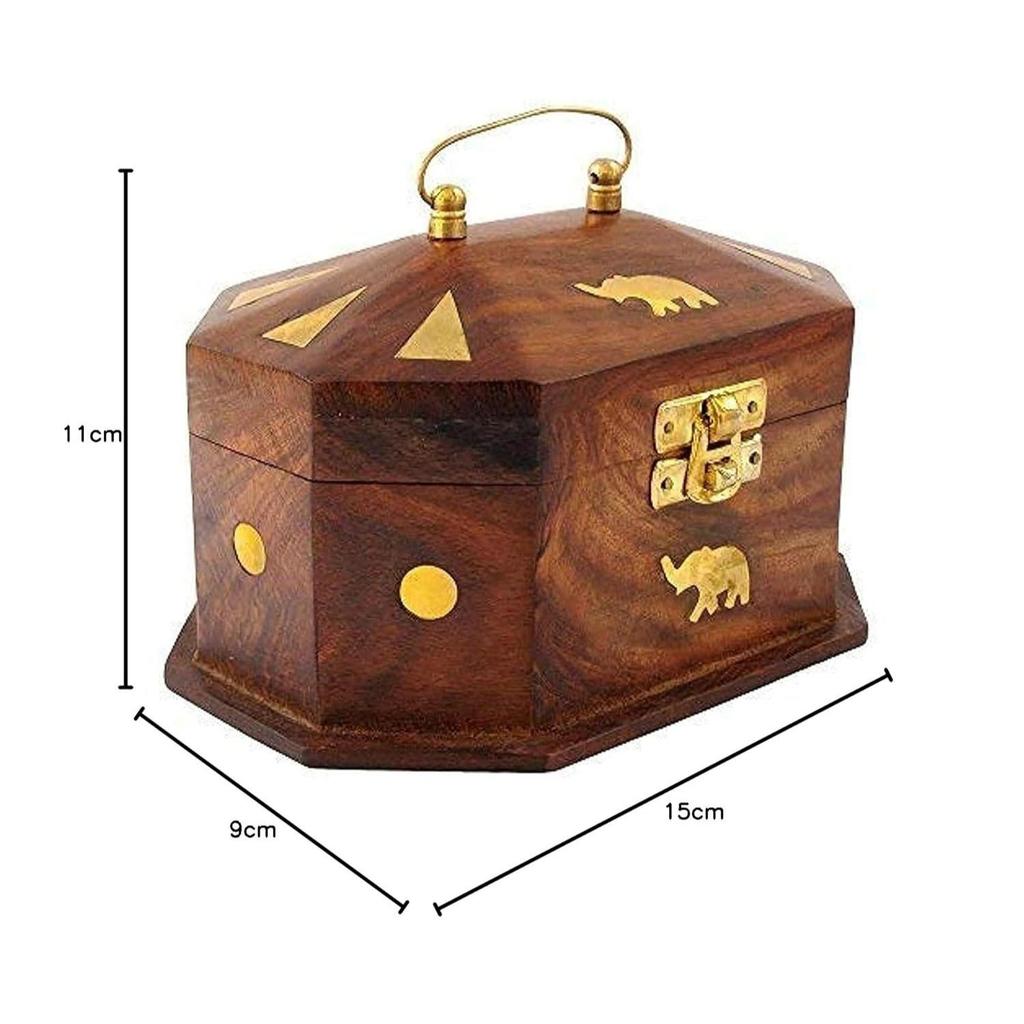 Деревянная шкатулка для украшений ручной работы для женщин, органайзер для украшений в виде слона, подарочные изделия, 6 дюймов