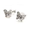 Les Trésors De Lily [I9835] - Серебряные серьги «Бабочки» Серебро белое (родиевое покрытие) - 7х8 мм