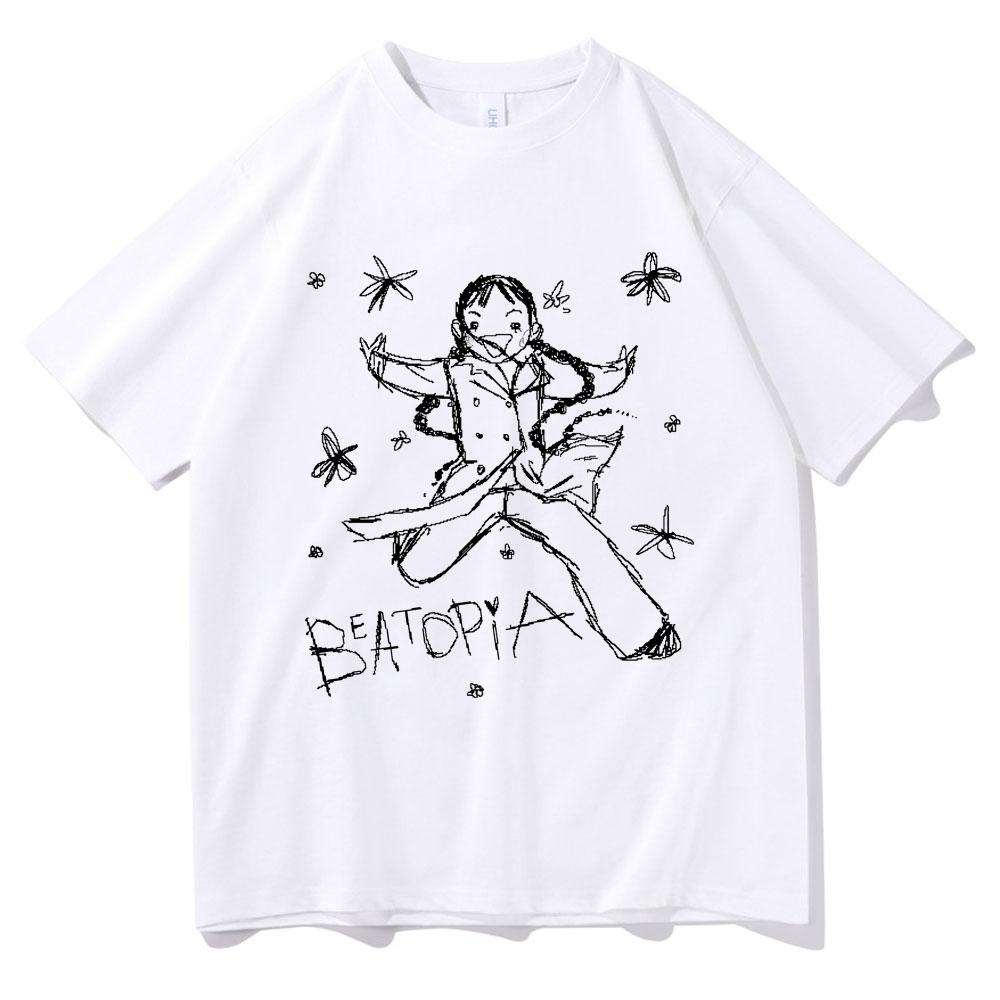 Singer Beabadoobee Beatopia Album Tshirt Fashion Oversized Streetwear Summer Male Vintage Tshirt Unisex Pure Cotton T Shirts
