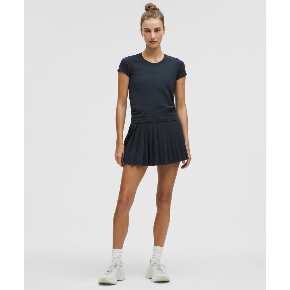 Lululemon Рубашка с коротким рукавом Swiftly Tech 2.0, длина талии, цвет: темно-синий, цвет: темно-синий