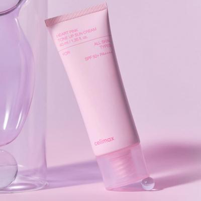 Солнцезащитный крем Heart Pink Tone-Up SPF50+ PA++++ 40 мл – Осветляющий и увлажняющий солнцезащитный крем