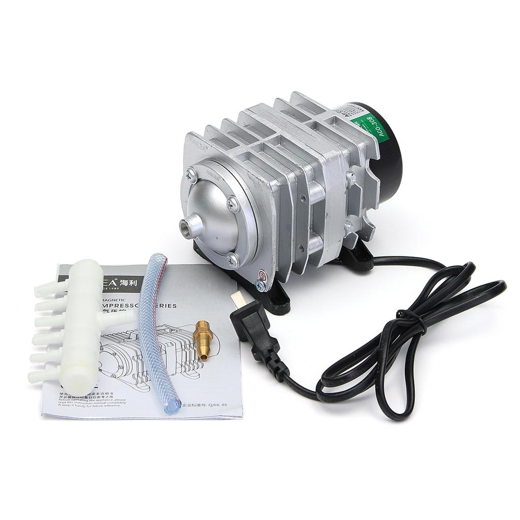 Воздушный насос Аэратор 25W/30W/35W/45W Электромагнитный воздушный компрессор Аквариум Кислородный рыбный пруд